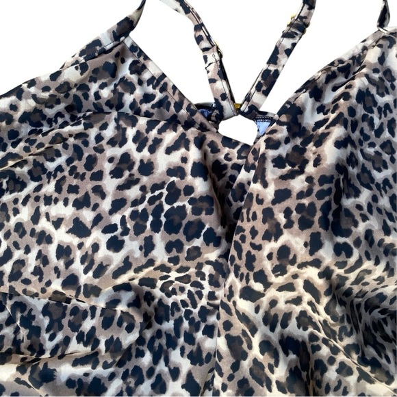 Aqua Green PLUS SIZE Leopard Swimsuit | Size:18 - Picture 2 of 10